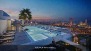 One Park Central JVC Rooftop Infinity Pool