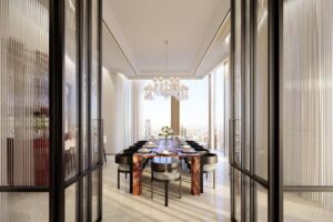 The Baccarat Downtown Dubai 5 Bed Penthouse Dining Area - Tower 1