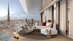 The Baccarat Downtown Dubai Penthouse Balcony - Tower 2