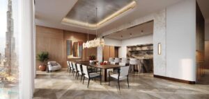 The Baccarat Downtown Dubai Penthouse Kitchen and Dining - Tower 2