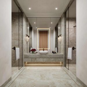 The Baccarat Downtown Dubai Penthouse Secondary Bathroom - Tower 2