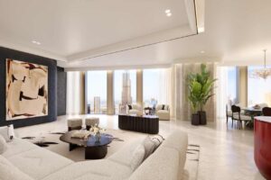 The Baccarat Downtown Dubai The Residences Living Room - Tower 1