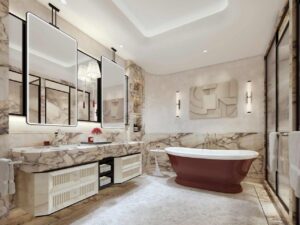 The Baccarat Downtown Dubai The Residences Master Bathroom 2 - Tower 1