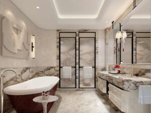 The Baccarat Downtown Dubai The Residences Master Bathroom - Tower 1