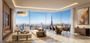 Trump Tower Dubai - 3BR Unit Living