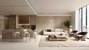Deyaar DWTN Residences - 2BR Living Area