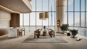 Deyaar DWTN Residences - Private dining area
